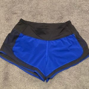 Royal blue lululemon Mind over miles short